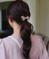 【2TYPE/ゴム&クリップ】レザーリボンヘアアクセサリー